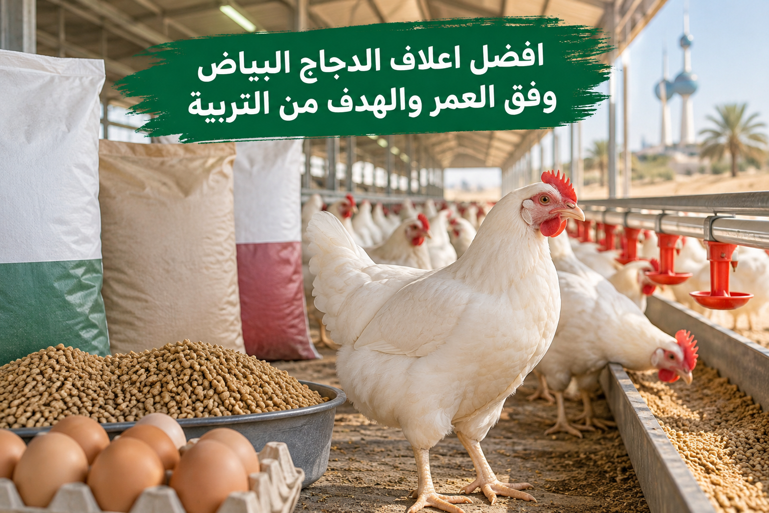 =افضل اعلاف الدجاج البياض - أعلاف السلطان الكويت